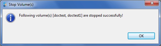 Stop Multiple Volumes